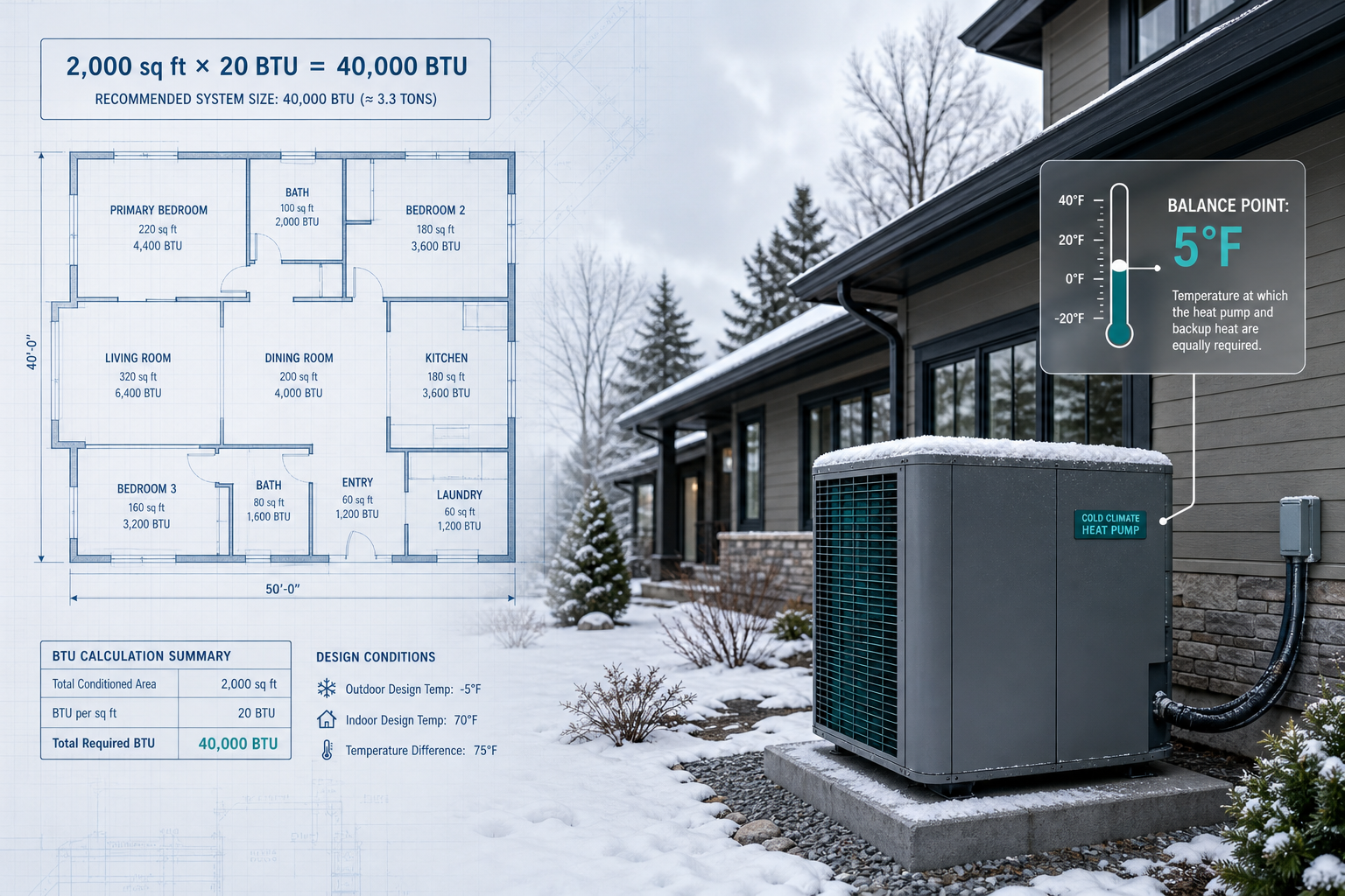 What Size Heat Pump Do I Need? A Guide for Cold Climates
